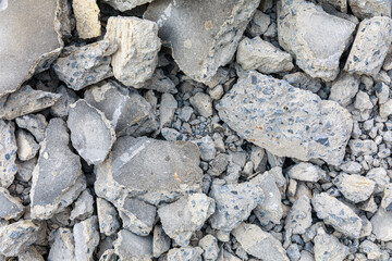 Construction Waste and Demolition Debris Pile, Grunge Texture