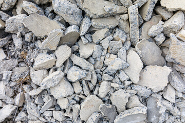 Construction Waste and Demolition Debris Pile, Grunge Texture