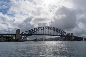 Sydney Harbour Bridge over the water in Sydney, Australia