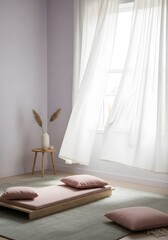 Dreamy Minimal Zen Room with Soft Light