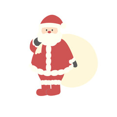 クリスマス素材　サンタクロースのイラスト　