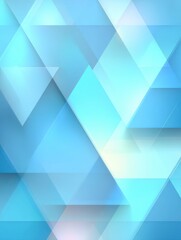 Obraz premium Abstract geometric background with blue triangles in overlapping arrangement modern design