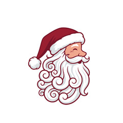 Elegant and Stylized Santa Claus Illustration
