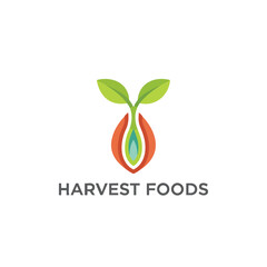 Healthy Food Brand Logo Growth Concept