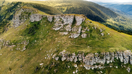 Drone Aerial Landscape of Tri Cuke Peak