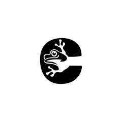 Frog Shape Letter C Logo.eps