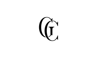 GC initial letters, monogram logo