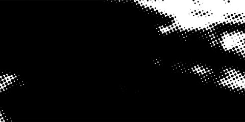 Black Halftone Grunge Brush Stroke Texture Overlay. futuristic technology concept