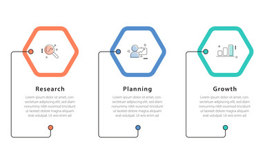 Business infographic template. 3 Step timeline journey. Process diagram, 3 options, Infograph elements, PNG, vector illustration.