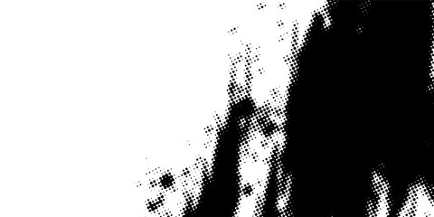 Black Halftone Grunge Brush Stroke Texture Overlay. Suit for banner, web, poster, pamflet, brochure and presentation