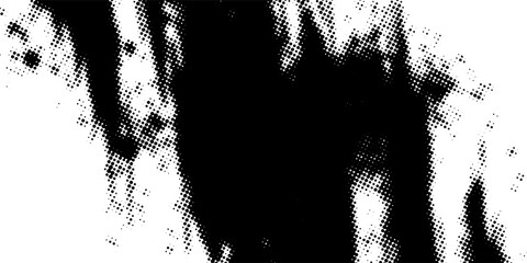 Black Halftone Grunge Brush Stroke Texture Overlay. Modern trendy design in Vector Illustration