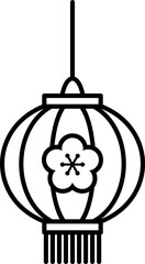 Chinese lantern outline vector illustration.
Traditional hanging lantern line art set.
black and white clipart.
Asian New Year, Lantern Festival, Mid-Autumn Festival, Zhongyuan Festival decoration.