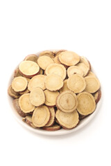 Dried Licorice Root Slices Chinese Herbal Medicine Traditional Natural Health Remedy