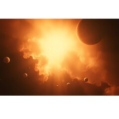 Simple Cosmic Vector Template,Generativ AI