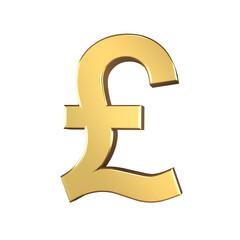 Gold Pound Sterling Sign