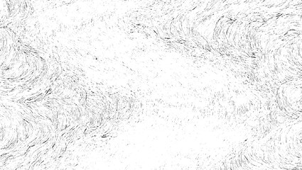 Black and white abstract texture with swirling lines and dots background
