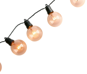 Colorful christmas lights with glowing bulbs are beautifully arranged on a string, perfect for adding a festive touch to holiday decorations at any time of the year