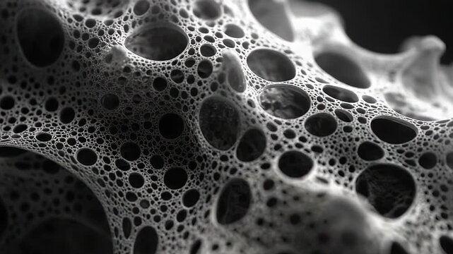 Abstract cellular network creating porous organic texture background