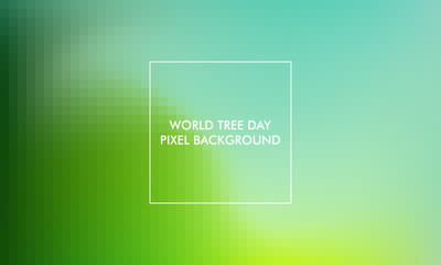 World Tree Day Pixel Background good for poster, social media, background, wallpaper, banner
