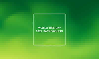 World Tree Day Pixel Background good for poster, social media, background, wallpaper, banner