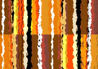 Warm Earthy Abstract Striped Pattern with Rough Textured Lines in Brown, Beige, and Terracotta Tones. Illustration