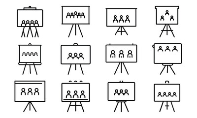 Creative Education and Art Icons Collection – Line Art Set Featuring Music, Theatre, Science, Painting, and Learning Tools for Schools and Online Education Design