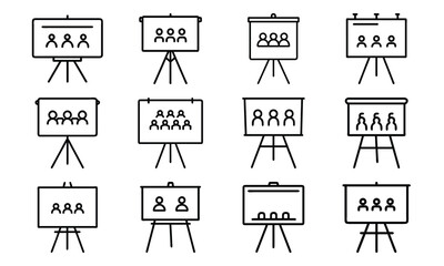 Creative Education and Art Icons Collection – Line Art Set Featuring Music, Theatre, Science, Painting, and Learning Tools for Schools and Online Education Design