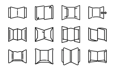 Creative Education and Art Icons Collection – Line Art Set Featuring Music, Theatre, Science, Painting, and Learning Tools for Schools and Online Education Design