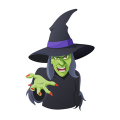 Dark Enchantress with Sinister Charm – Vector Illustration