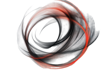 Swirling patterns create a harmonious blend of colors and textures for a captivating abstract design