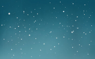 Gentle snowfall on a serene blue gradient background, creating a peaceful and wintry atmosphere, perfect for holiday or seasonal designs christmas