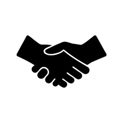Handshake symbol business agreement partnership deal trust Vector, illustration