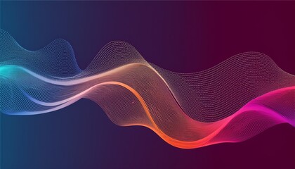 colorful abstract gradient waves in digital fluid design