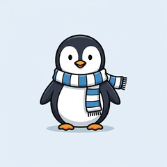 Obraz premium penguin with ice cream