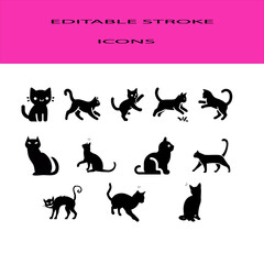 set of funny animals