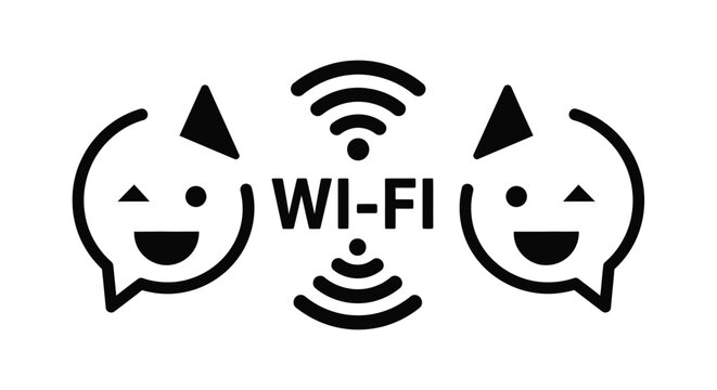 Wifi connection available free wireless internet access point