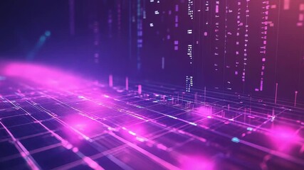 Digital data network displaying information analytics processing - Powered by Adobe