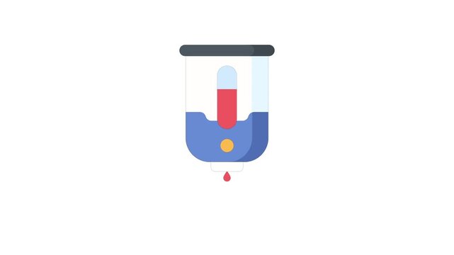 Toothpaste Dispenser icon animated video with white background