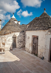 Trulli in Alberobello, Italy. Europe. UNESCO World Heritage Site.