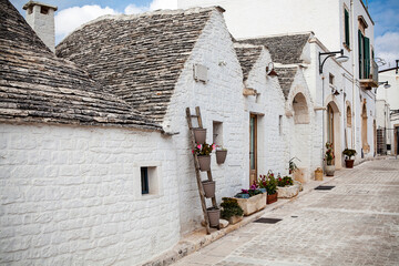 Trulli in Alberobello, Italy. Europe. UNESCO World Heritage Site.