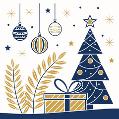 christmas tree with gifts