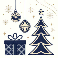 christmas tree with gifts