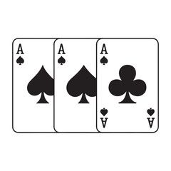 Winning Card Game Hand Icon