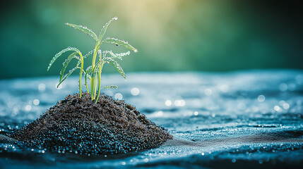 目標に向かって育つ新芽 ― 成功への第一歩