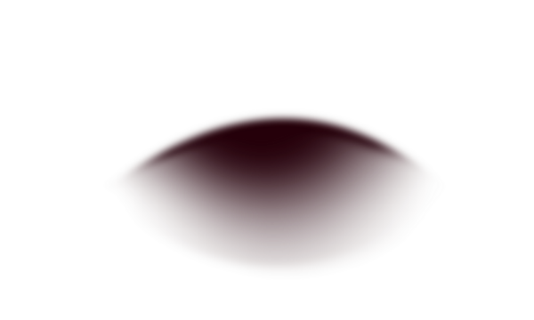 Soft dark shadow gradient isolated on white background, abstract blurred oval drop shadow design element for mockups, product display, or digital composition enhancement.