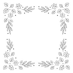 vector floral frame