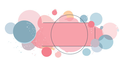 Dynamic Modern Bubble Banner Vector Design for Graphic Projects