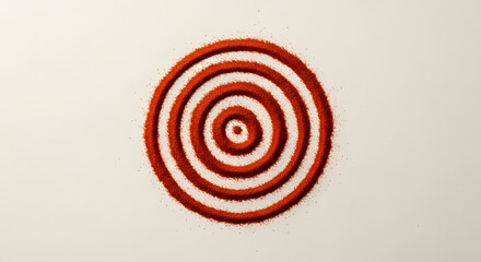 Red spice spiral design food photography artistic composition cooking ingredient culinary art concept