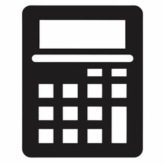 calculator isolated on white