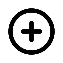 Obraz premium Add icon vector UI